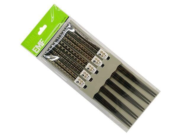 EMF Chopsticks Black Wave Asst'd 5pk - Kitchenalia Westboro