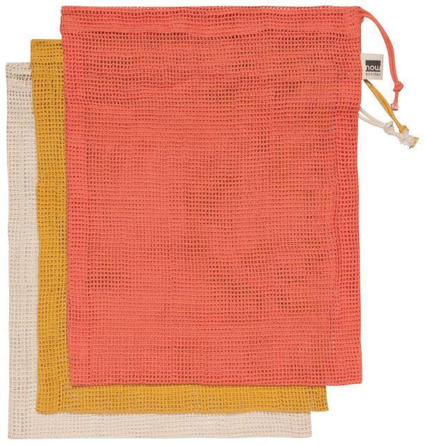 Now Designs Produce Bags Set Of 3 Coral - Kitchenalia Westboro