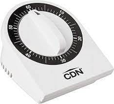 CDN Mechanical Timer White - Kitchenalia Westboro