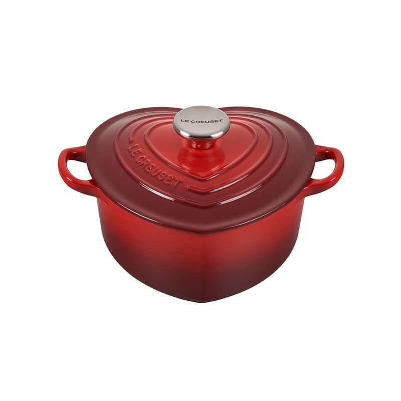 Le Creuset 1.9L Heart Cocotte Cerise