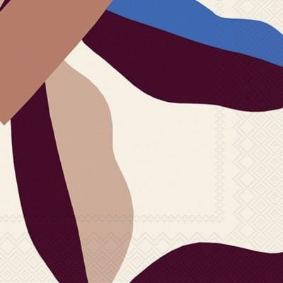 Marimekko Cocktail Paper Napkins BERRY CREAM