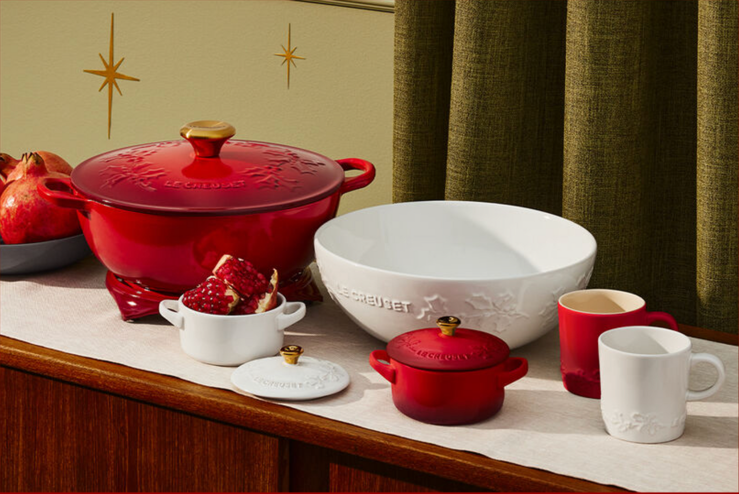 Le Creuset Holly collection