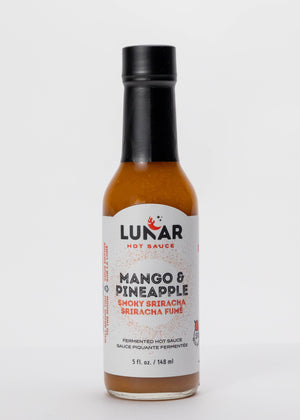 Lunar Hot Sauce Mango Pineapple Smoky Sriracha 5fl.oz