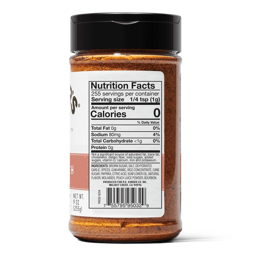 Kinder's Bourbon Peach Rub 9oz