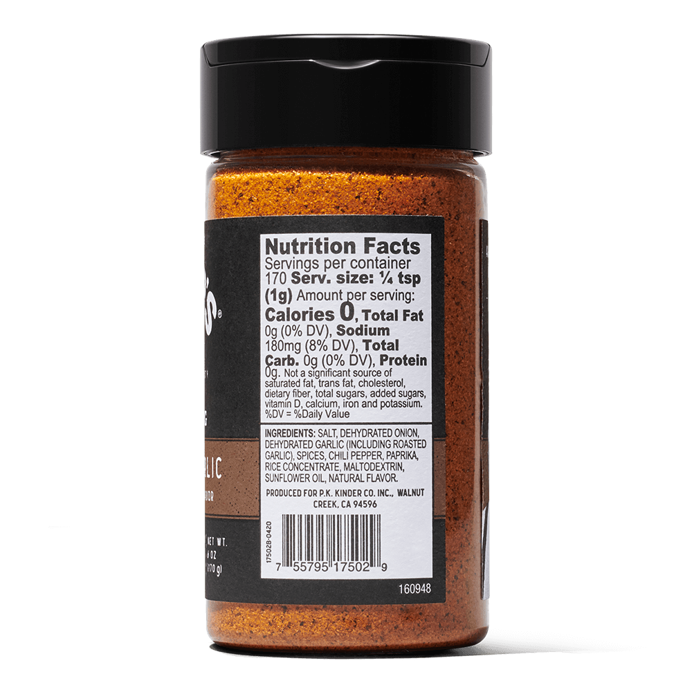 Kinder's Woodfired Garlic Seasoning 6oz