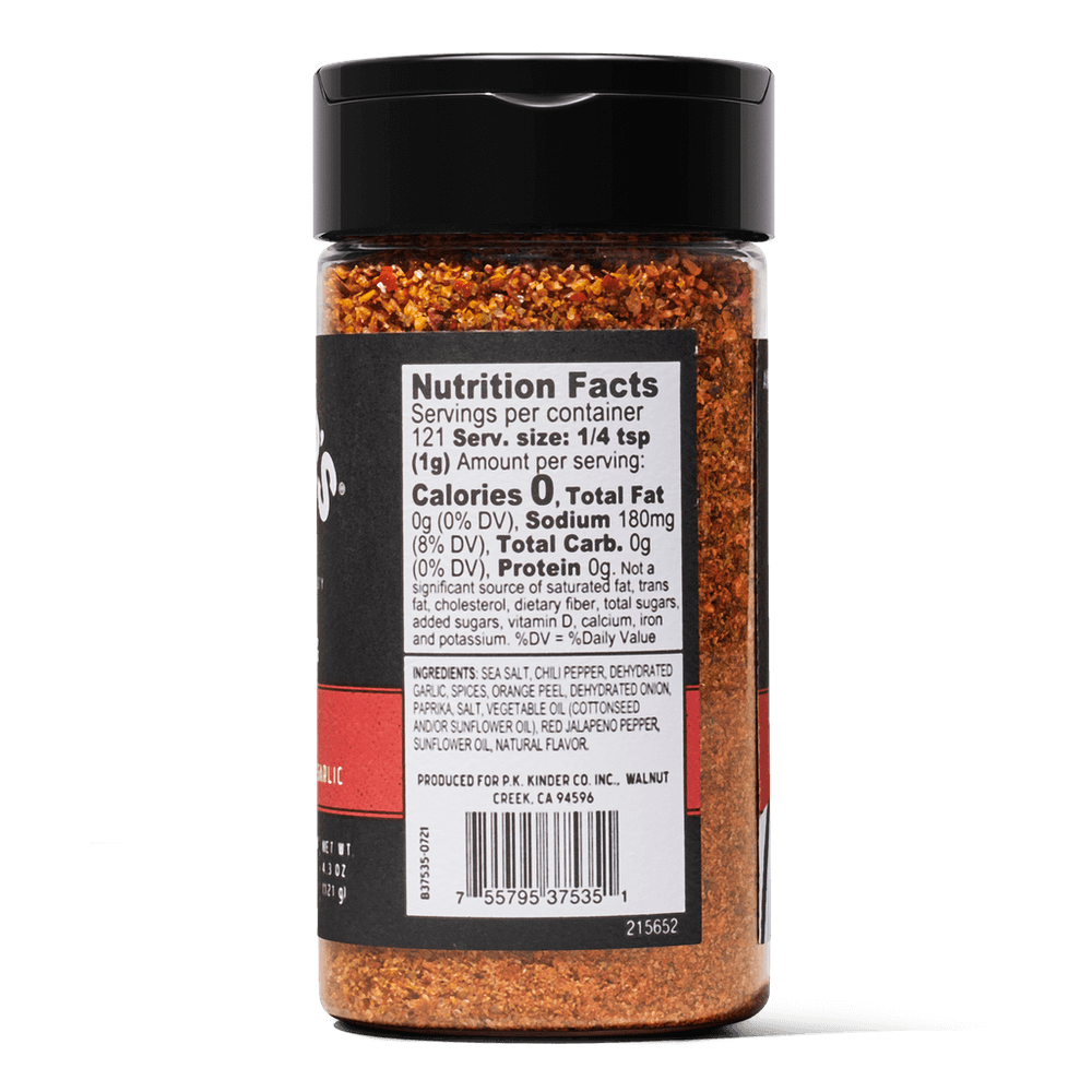 Kinder's Red Jalapeno Garlic Seasoning 4.3oz