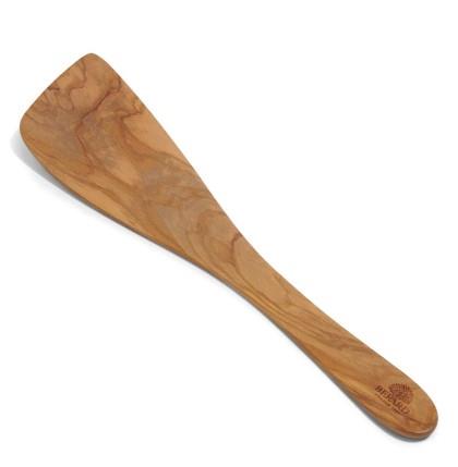 Berard Olivewood Curved Spatula - 12.5"