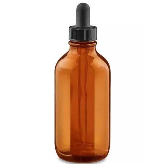 Amber Glass Dropper Bottle - 4oz