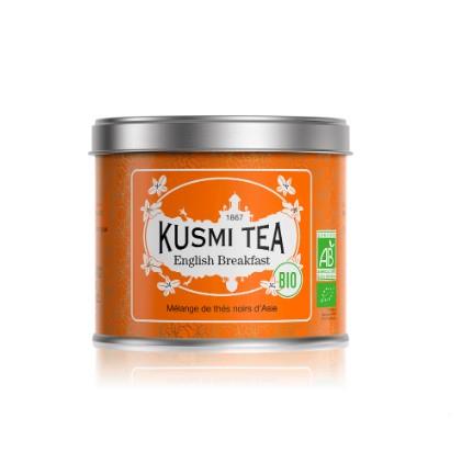 Kusmi Organic English Breakfast Black Tea 100g Tin