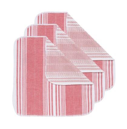 Now Designs Red Scrub-It Dishcloth Set of 3