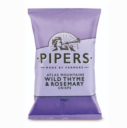Pipers Crisps - Atlas Mountain Wild Thyme & Rosemary