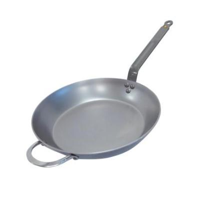 De Buyer 12.5" Mineral B Carbon Steel Fry Pan