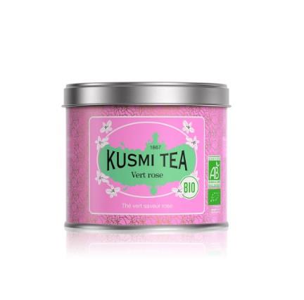 Kusmi Organic Rose Green Tea 100g Tin