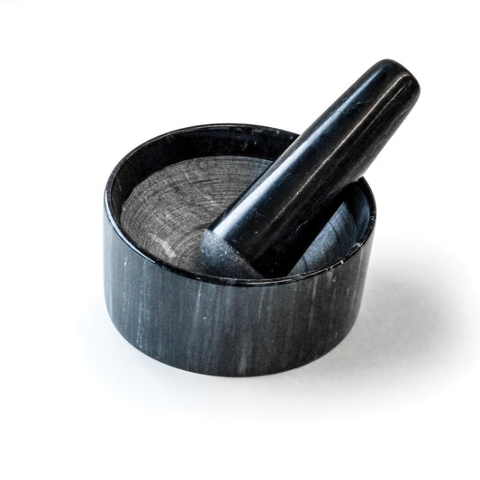 RSVP Black Marble Mortar And Pestle