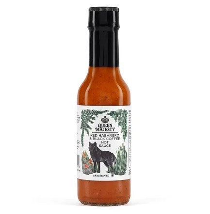 Queen Majesty Hot Sauce Red Habanero & Black Coffee 5oz