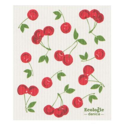 Ecologies Cherries Swedish Sponge Cloth