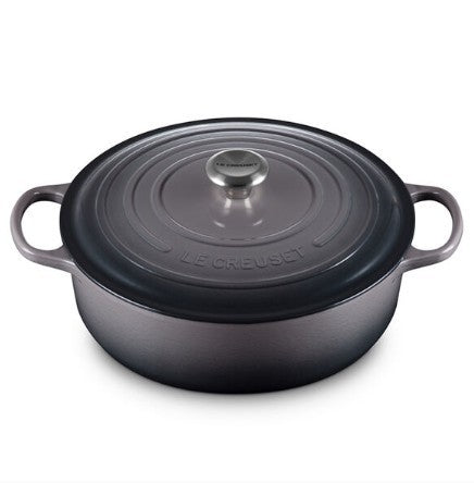 Le Creuset Shallow Round Dutch Oven - Oyster