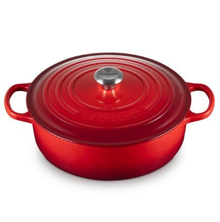 Le Creuset Shallow Round Dutch Oven - Cerise