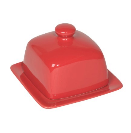 Now Designs Butter Dish - Square Red