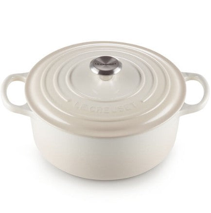 Le Creuset Round Dutch Oven - 5.3L Meringue
