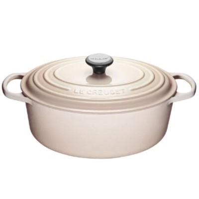 Le Creuset 6.3L Oval Dutch Oven Meringue