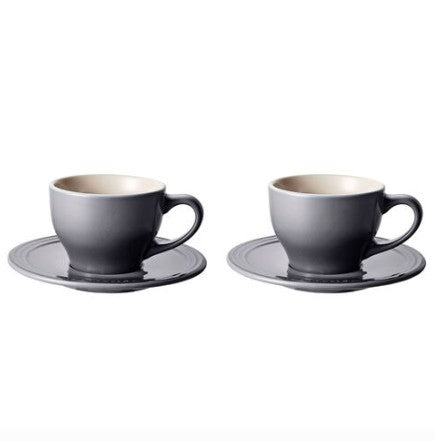 Le Creuset Cappuccino Cups - Set of 2 Classic Oyster