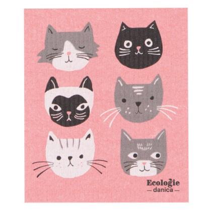 Ecologies Cats Meow Swedish Sponge Cloth