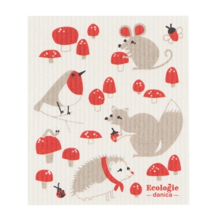 Ecologies Swedish Sponge Cloth - Toadstool Time
