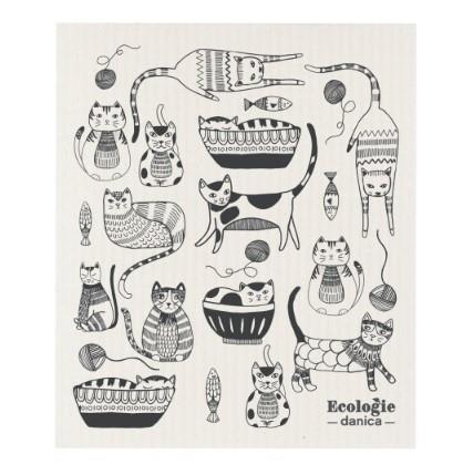 Ecologies Purr Party Swedish Sponge Cloth