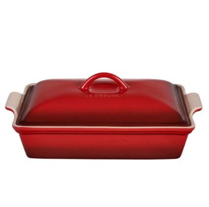 Le Creuset 3.8L Rectangular Covered Casserole Cerise