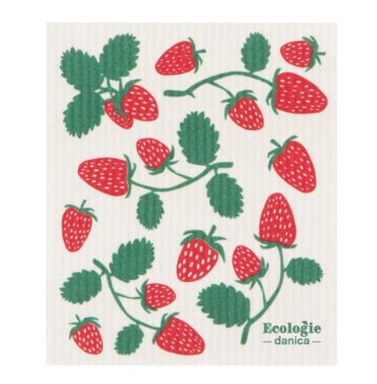 Ecologies Strawberries Swedish Sponge Cloth