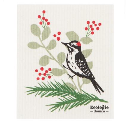 Ecologies Forest Woodpecker Swedish Dishcloth