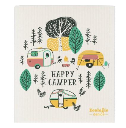 Ecologies Happy Camper Swedish Sponge Cloth