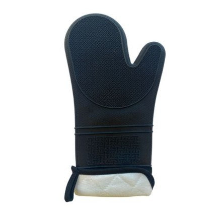 Kitchen Basics Oven Mitt With Cuff - Black