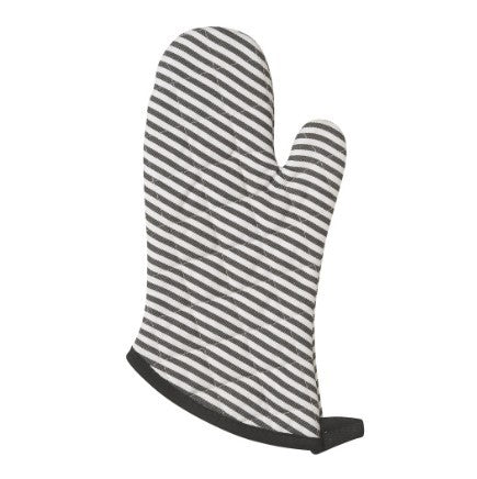 Now Designs Oven Mitts - Superior Narrow Stripe Black