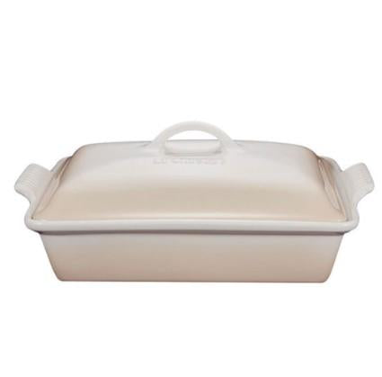 Le Creuset 3.8L Rectangular Covered Casserole Meringue