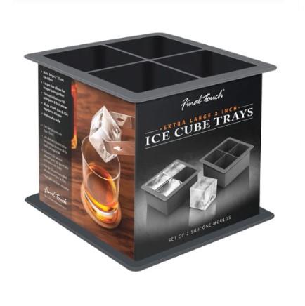 Final Touch 2" Extra Large 4 Cube Ice Mould Set of 2