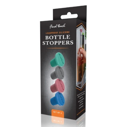 Final Touch Bottle Stopper - Silicone Set Of 4