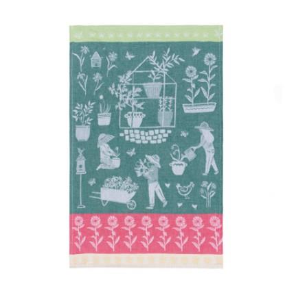 Now Designs Jacquard Dishtowel Green Thumb