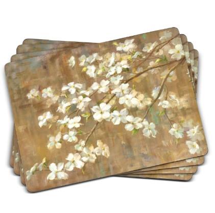 Pimpernel Placemats Dogwood in Spring Set of 4