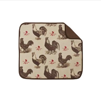 Envision Home Dish Drying Mat - Rooster 16 x 18