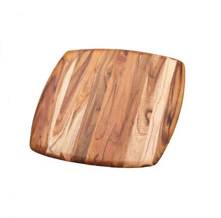 Teak Haus Round Edge Square Cutting Board