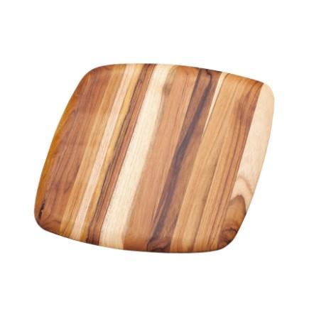 Teak Haus Round Edge Square Cutting Board