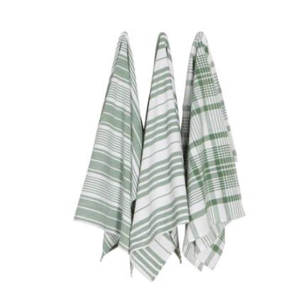 Now Designs Dishtowels Jumbo Elm Green Set of 3