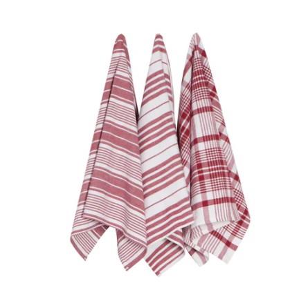 Now Designs Dishtowels Jumbo Carmine Set of 3