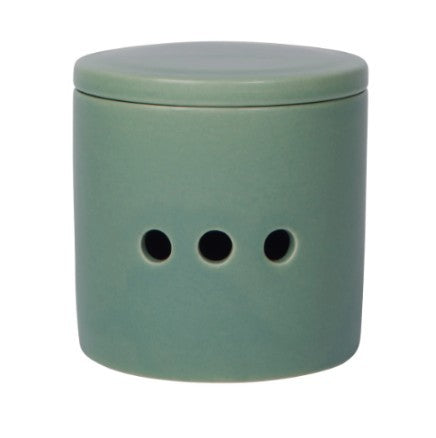 Now Designs Garlic Keeper - Matte Elm Green