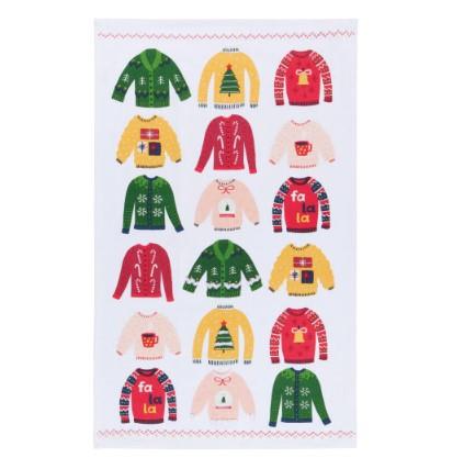 Now Designs Ugly Xmas Sweater Deco Dishtowel