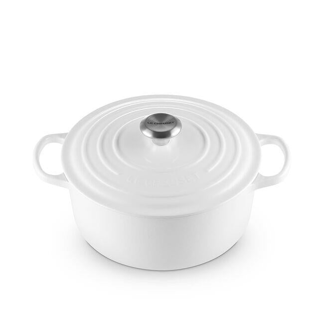 Le Creuset 5.3L Round Dutch Oven White