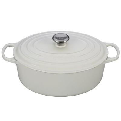 Le Creuset 6.3L Oval Dutch Oven White