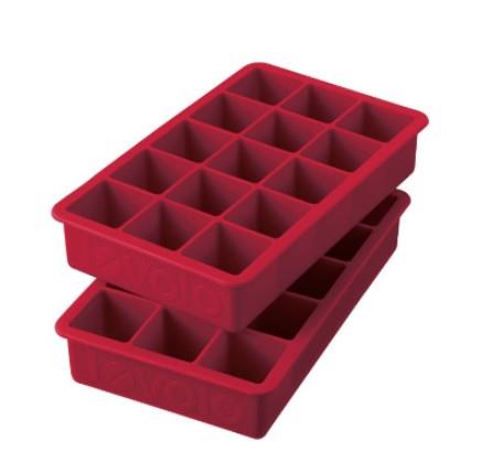 Tovolo Perfect Cube Ice Trays – Set of 2 Cayanne